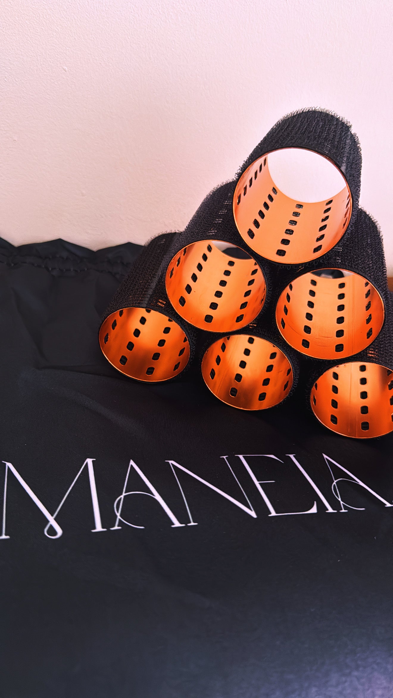 Black and Copper Roller set